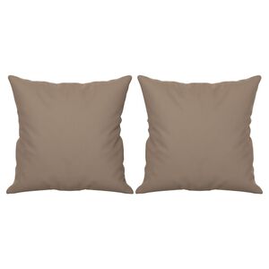 vidaXL Okrasna blazina 2 kosa taupe 40x40 cm blago iz mikrovlaken