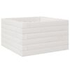 vidaXL Vrtno cvetlično korito belo 40x40x23 cm trdna borovina