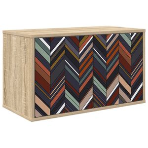 vidaXL Stenska TV omarica OMMEN 69 x 33 x 40 cm Sonoma hrast