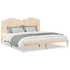 vidaXL Dalj&scaron;i posteljni okvir brez vzmetnice 180x210 cm trden les