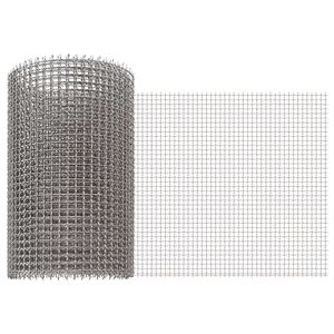 vidaXL Mrežna zaslona 20 x 1000 cm 3 Mesh Inox 201 Srebrna