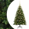 vidaXL Umjetno božično drevo z okrasnimi kroglami 120 cm 150 LED