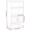 vidaXL Highboard Antracit 68x39x123 cm Jeklo