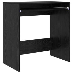 vidaXL Miza Črna Orehovina Inženirski les 77.5 x 43 x 79 cm