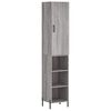 vidaXL Visoka omara siva sonoma 34,5x34x180 cm inženirski les