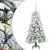 vidaXL Umetno Zložljivo Božično Drevo z stojalom Bela 120 cm PE in PVC