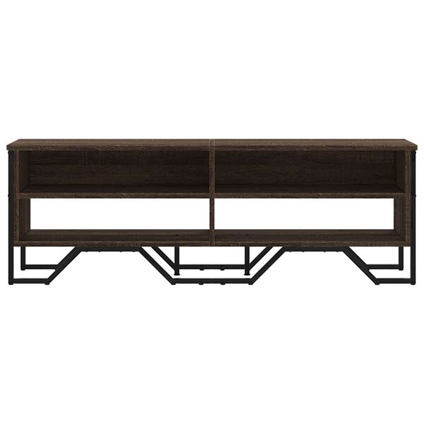 vidaXL TV omarica rjavi hrast 122x34x41 cm inženirski les