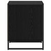 vidaXL Nočna omarica Črna Orehovina 50 x 39,5 x 50 cm Konstruiran les