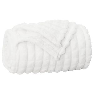 vidaXL Odeja Bela 150 x 130 cm 0.5 kg Flis