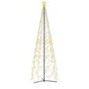 vidaXL Božično drevo v stožcu toplo bela 1400 LED diod 160x500 cm
