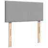 vidaXL Box spring postelja z vzmetnico svetlo siva 80x200 cm blago