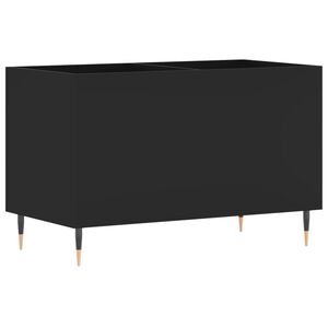 vidaXL Omarica za gramofonske plo&scaron;če črna 74,5x38x48 cm inženirski les