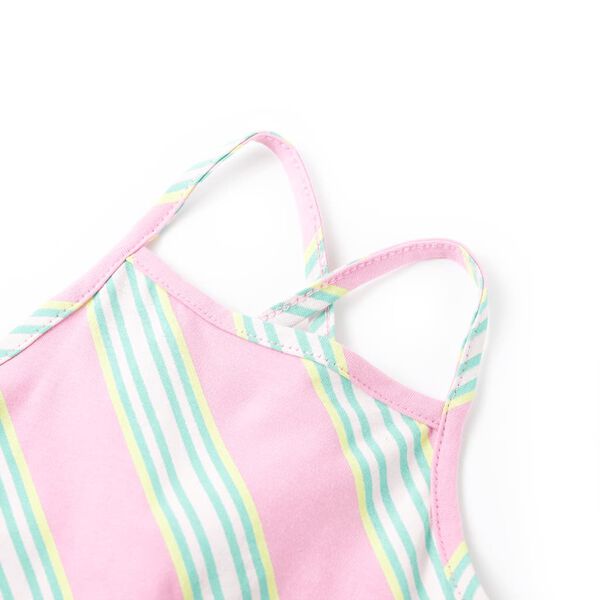 Otroška obleka brez rokavov z vrvico svetlo roza 92