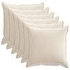 vidaXL Prevleka za blazino 6 kos HOUTEN Krem 70 x 70 cm
