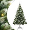 vidaXL Umjetno božično drevo s snežno oblogo 150 LED Toplo bela
