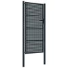 vidaXL Vrtna vrata antracit 100x175 cm jeklo