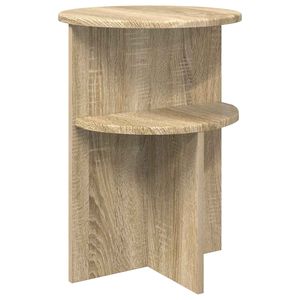 vidaXL Stranska miza Sonoma hrast &Oslash; 39,5 x 55 cm Inženirski les