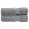 vidaXL Premium kopalne brisače SOLUND 2 kosa siva 100x150 cm 600 gsm