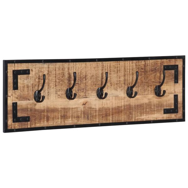 vidaXL Stojalo za pla&scaron;če 2 kosa 80x8x25 cm robusten mangov les