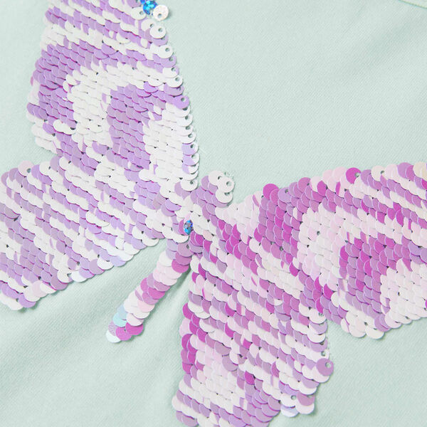 Otroška majica s kratkimi rokavi svetlo mint 104