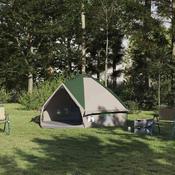 vidaXL Teepee &scaron;otor s streho Zelena in Siva 490 x 410 x 210 cm