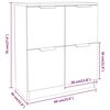 vidaXL Komoda 2 kosa siva sonoma 60x30x70 cm konstruiran les