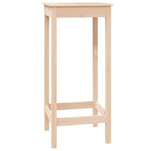 vidaXL Barska miza 50x50x110 cm trdna borovina