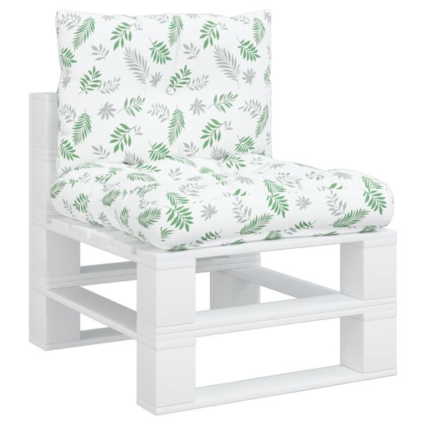 vidaXL Blazina za palete 2 kosa vzorec listov oxford blago