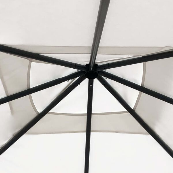 vidaXL Paviljon 3x3x2,6 m krem 160 g/m²