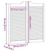 vidaXL Swing Doors Louvred Design 2 para Bela 100x100 cm