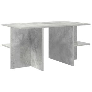vidaXL Klubska miza Betonsko siva 87 x 50 x 45 cm Konstruirano leseno