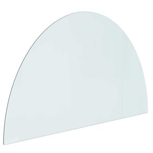 vidaXL Steklena plo&scaron;ča za kamin Transparentno 1000 x 600 mm Steklo