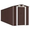 vidaXL Vrtna lopa temno rjava 192x689x223 cm pocinkano jeklo