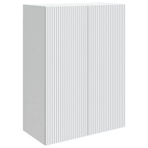 vidaXL Omara za steno 66 x 34,5 x 90 cm Inženirski les Bela