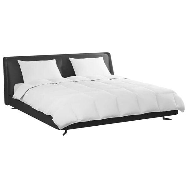 vidaXL Komplet odej z blazino 3 pcs Bela Perje