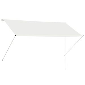 vidaXL Zložljiva tenda 250x150 cm krem