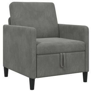 vidaXL Sofa s shrambo Temno siva 72 x 78 x 87 cm Poliester