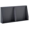 vidaXL Zadrževanje stene 2 kos 40 x 12 x 40 cm Jeklo Antracit