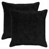 vidaXL Prevleka za blazino 2 kos HOUTEN Črna 70 x 70 cm