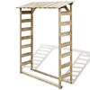 vidaXL Lopa za shranjevanje drv 150x44x176 cm impregnirana borovina