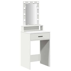 vidaXL Toaletna mizica Bela 50 x 41 x 140 cm Inženirski les