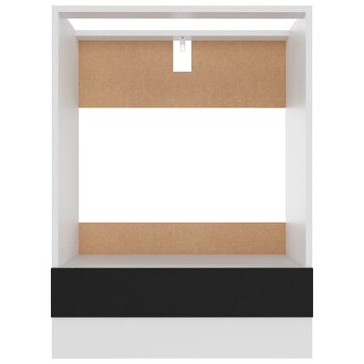 vidaXL Kuhinjska omarica črna 60x46x81,5 cm iverna plošča