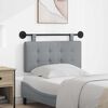 vidaXL Visoki naslon za glavo Svetlo siva 100 x 55 x 5 cm blago