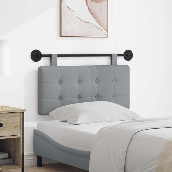 vidaXL Visoki naslon za glavo Svetlo siva 100 x 55 x 5 cm blago