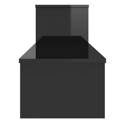 vidaXL TV omarica visok sijaj črna 180x30x43 cm iverna plošča