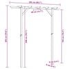 vidaXL Vrtna pergola 205x40x203 cm lesena