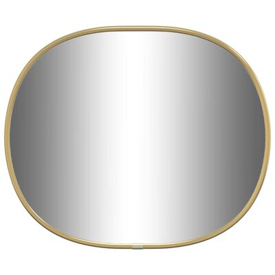 vidaXL Stensko ogledalo zlato 30x25 cm