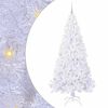 vidaXL Umestno božično drevo med 300 LED Bela 210 cm PVC in jeklo