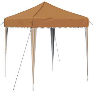 vidaXL Zložljivi &scaron;otor za zabave 195 x 195 x 245 cm Bež Oxford tkanina