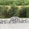 vidaXL Obokane gabion košare 14 kosov 200x50x40/60 cm pocinkano železo
